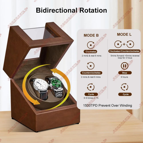 Watch Winder for Automatic Watches,Automatic Watch Winder Box with Quiet Japanese Mabuchi Motor
