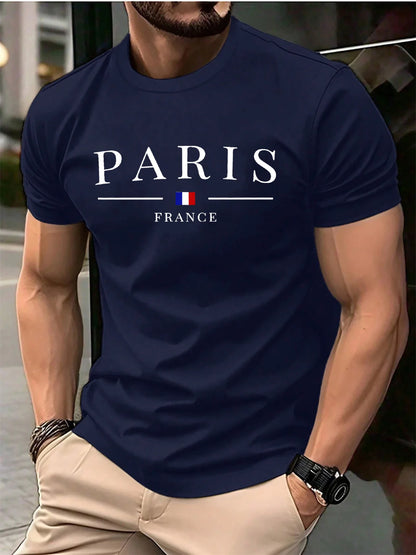Summer Daily Man Short Sleeve T-shirt Clothing Letter Print T-shirts Top 2025 Plus Size Casual Men's Sports O-neck T Shirts