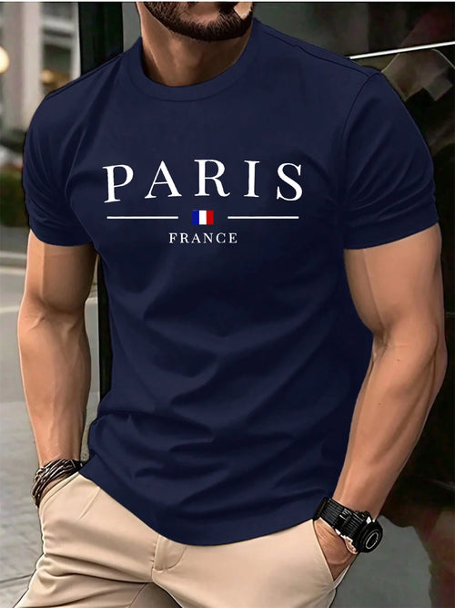 Summer Daily Man Short Sleeve T-shirt Clothing Letter Print T-shirts Top 2025 Plus Size Casual Men's Sports O-neck T Shirts