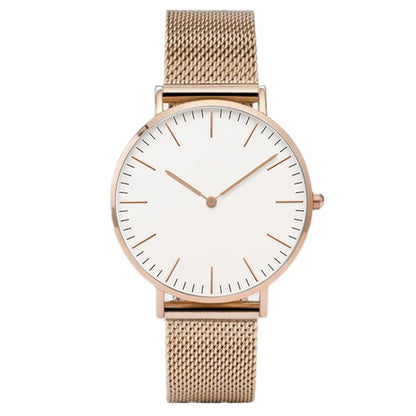 Top Brand Luxury Watches Women Fashion Stainless Steel Mesh Belt Quartz Wristwatch Simple Casual Ladies Clock Gift Montre Femme