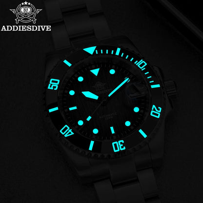 ADDIESDIVE Automatic Watch for Men Sapphire AR Coated 20Bar Supper Luminous Wristwatch Sports Mechanical Watches New AD2536