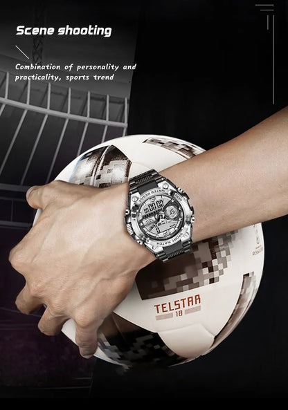 Men Military Watch Digital 50m Waterproof Wristwatch LED Quartz Clock Sport Watch Male Big Watches Men Relogio Masculino
