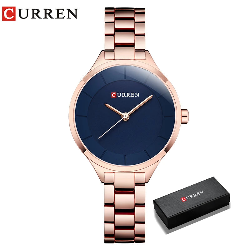 TOP Luxury Rose Gold Women's Watch Stainless Steel Ladies Wrist Watches Relogio Feminino Fashion Female Hour Reloj Mujer