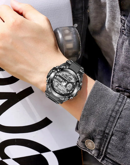 Men Military Watch Digital 50m Waterproof Wristwatch LED Quartz Clock Sport Watch Male Big Watches Men Relogio Masculino