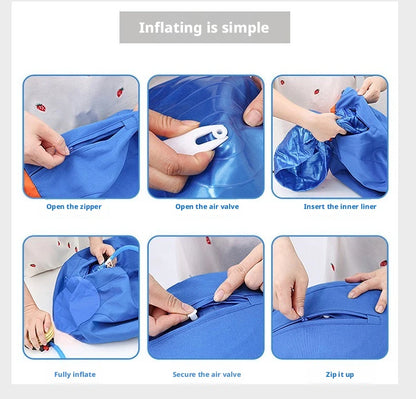 Pet outdoor dog toy, large fabric-covered interactive ball, self-entertainment boredom-relief ball, inflatable training ball
