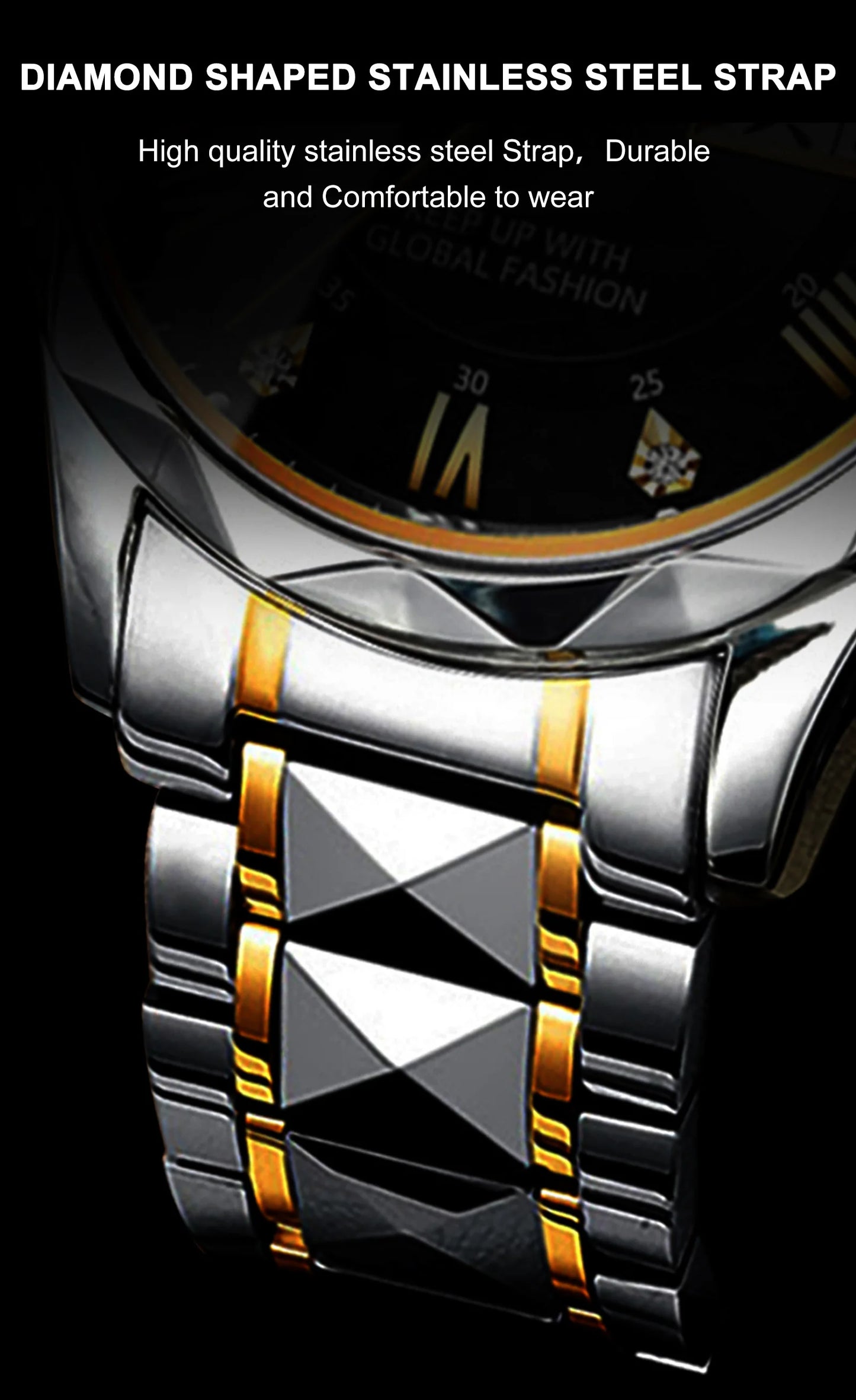 POEDAGAR Top Classic Men's Quartz Watches Waterproof Luminous Stainless Steel Man Wristwatch Date Week Original Men Watch Reloj