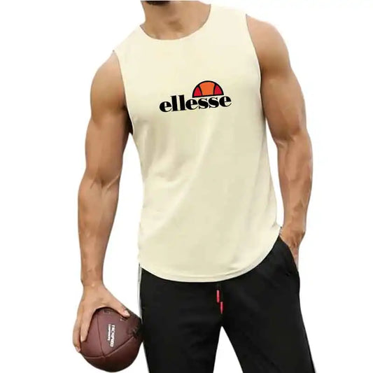 Gym Tank Top Running Sleeveless Shirt Fitness Workout Vest Men Basketball Jersey Training Bodybuilding Workout Stringer Singlets