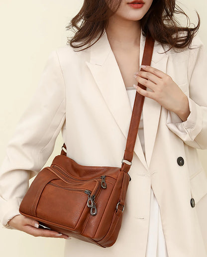High Capacity Women Tote Bag High Quality Leather Ladies Handbags Leisure Shoulder Bag Small Crossbody Bags For Women 2024 New