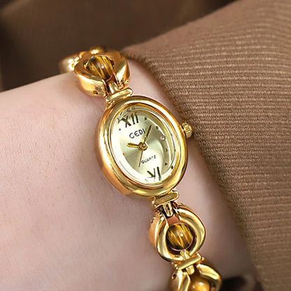 Gold Women Bracelet Watches For Ladies Wrist Watches Top Brand Luxury Elegant Women Dress High Quality Watches Quartz Minimalist