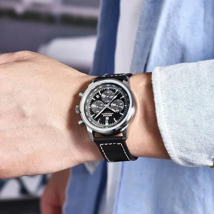 BENYAR 5188 New Quartz Watches for Men Top Brand 42MM Military Watch Luxury Chronograph 30M Waterproof Male Clock Reloj Hombre