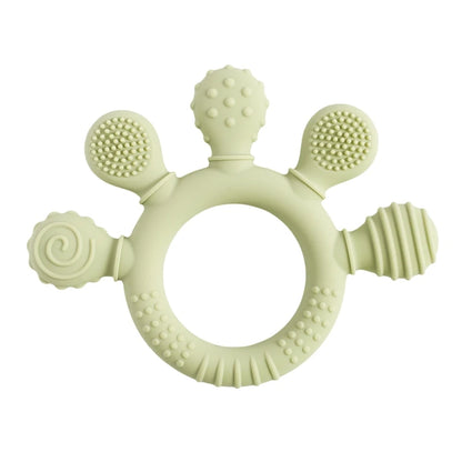 1pc Silicone Teether Baby 0 12 Months Teething Toys Teether Ring Silicone Baby Teether Toys for Toddler BPA Free Baby Toys Gifts