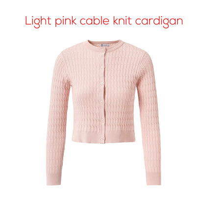 AP SS26 Women Sleeveless Shirt and Cable Knitting Cardigan Clothing