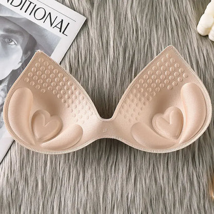 2026 New 1Pair Women Summer Swimsuit Padding Inserts Sponge Foam Bra Pads Chest Cup Breast Bra Bikini Insert Chest Pad