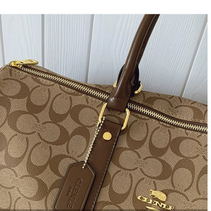 Women's Classic Boston Handbag Large Capacity Elegant Travel Duffle Bags for Women Weekend Luggage Travel Shoulder Bag