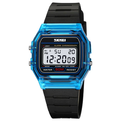 SKMEI 2056 Waterproof Sports Watch for Men Women Electronic Countdown Boy Girl Digital Date Wristwatches Woman Reloj Masculino