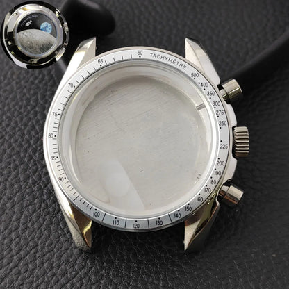 39.7mm MoonSwatch Chronograph Watches Stainless Steel Case Fit VK63 Movement Accessories Sapphire Glass Watch 20mm Strap Moon