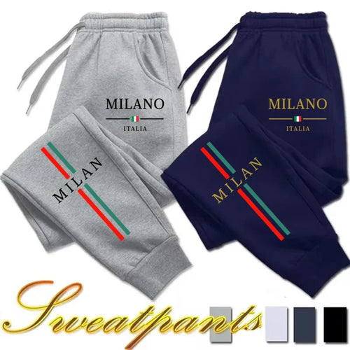 2025 Hot Sale Milan City Printed Jogger Pants Men Women Autumn Winter Casual High Quality Outdoor Running Sports Casual pants