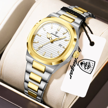 POEDAGAR Elegant Women's Watch Waterproof Luminous Date Fashion Ladies Wristwatch Stainless Steel Quartz Watches For Woman Reloj