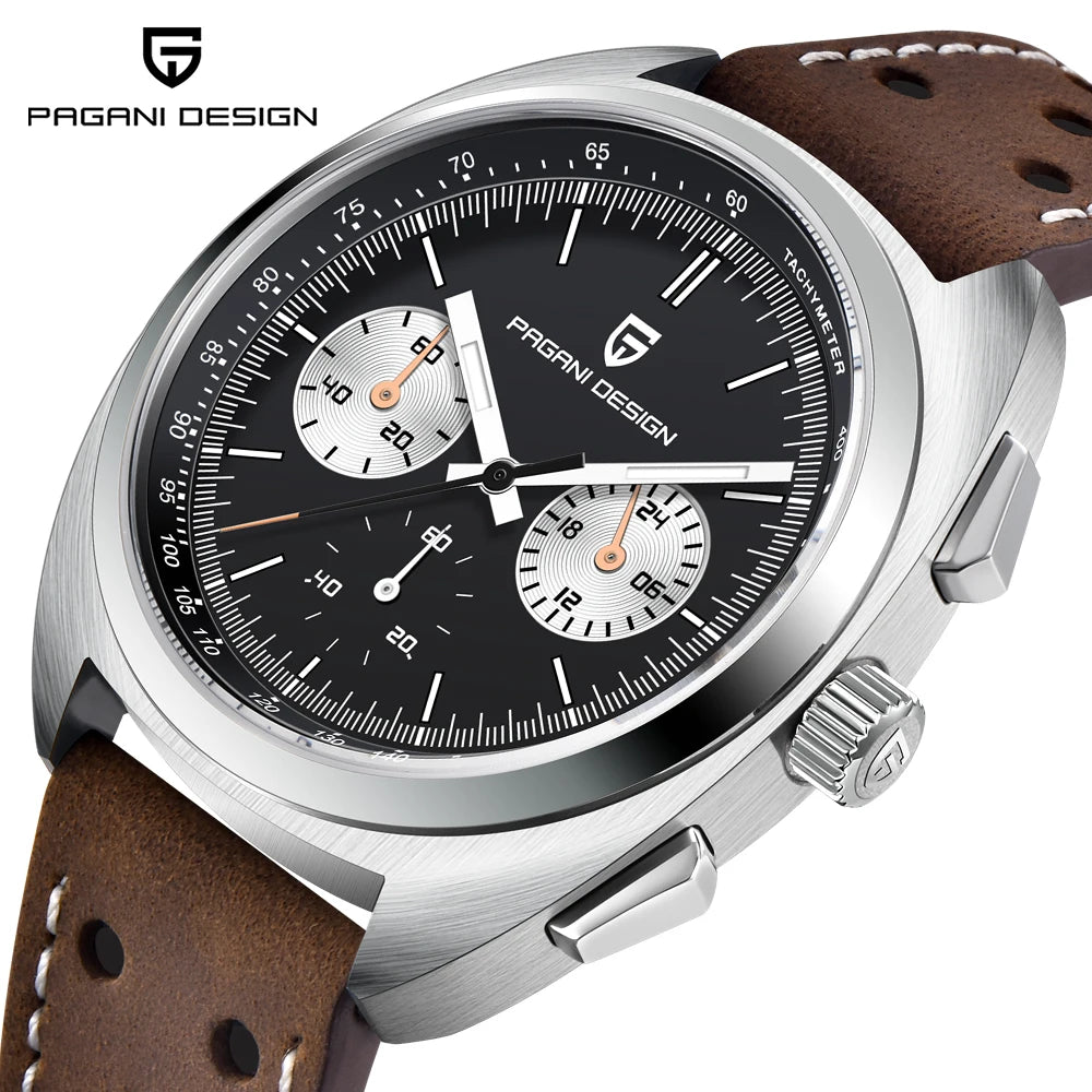 PAGANI DESIGN Men's Watches Luxury Quartz Wrist Watch For Men AR Sapphire Speed Chronograph Retro Dial Clock Reloj Hombre 2026