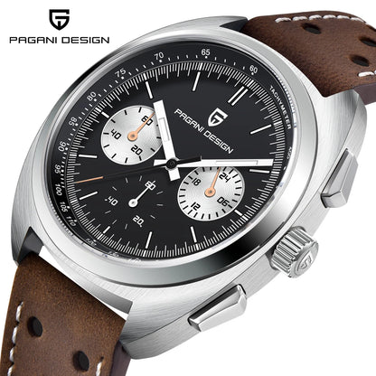 PAGANI DESIGN Men's Watches Luxury Quartz Wrist Watch For Men AR Sapphire Speed Chronograph Retro Dial Clock Reloj Hombre 2026