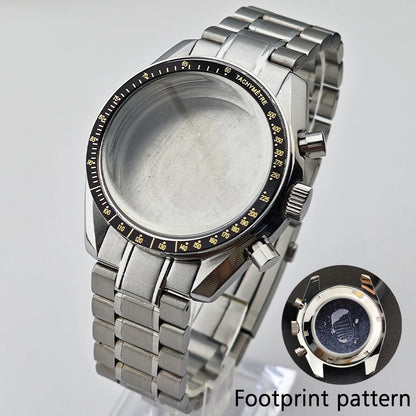 39.7mm Case Watches Metal Case Fits VK63 Movement Accessories Sapphire Glass Equipped With Bezel And Strap VK63 Dial