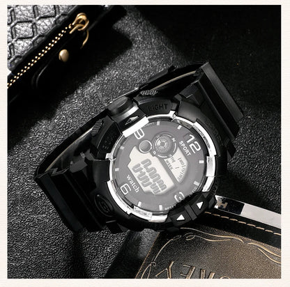 Cool Luminous Men Sport Watch High End Silicone Strap Military Wrist Watch Led Calendar Waterproof Digital Watches