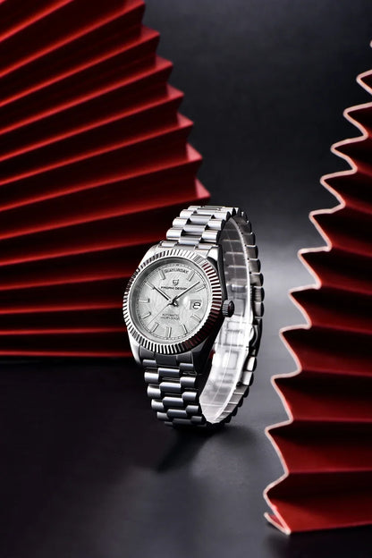 2025 New PAGANI DESIGN Luxury Men Mechanical Watches Rose Gold Automatic Watch For Men AR Sapphire Mirror Sports Clock Man Gifts