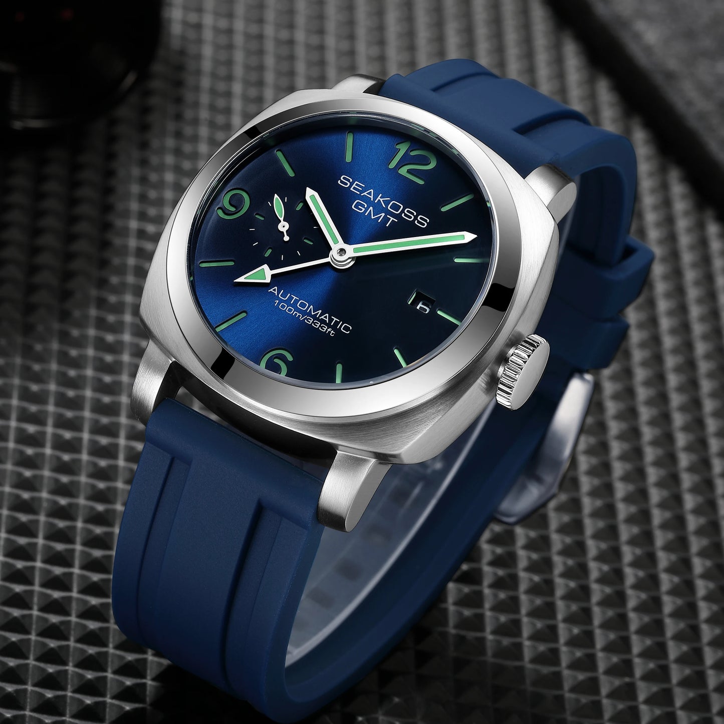 SEAKOSS GMT Diving Automatic Mechanical Watches Men 1963 ST2557 Seagull Movement 316L Super Luminous Calendar 10Bar Wristwatches