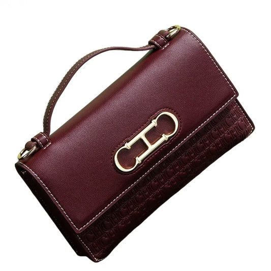 CH Crossbody Bag Brand Women's Bag Letter Print Leather Compact Elegant Handbag Tote Bag Exquisite Fashion Women's Bag