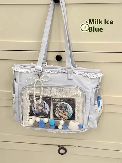 Ballet Girl Large Appetite Itabag Japanese Two-Dimension Single Shoulder Crossbody Bag Gift For Friends Women'S Handbag Gift