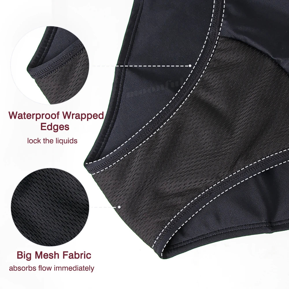 Menstrual Swimsuit Women Period Swimwear Leak Proof Beach Menstrual Bikini Woman Menstruation Panties Girl Absorbent Swim Bottom