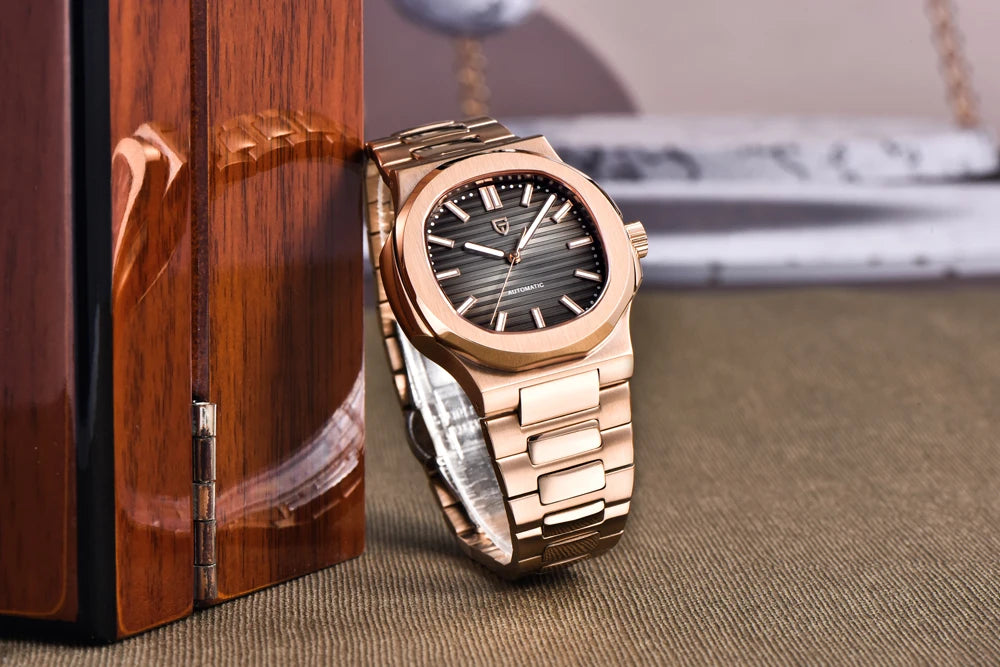 PAGANI DESIGN Top Luxury Automatic Watch For Men Mechanical Watches Men Sports Waterproof Sapphire Stainless Steel Reloj Hombre