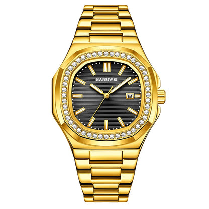 LIGE New Fashion Date Couple Watches 30M Waterproof Luminous Valentine's Day Gift Stainless Steel Watch Men Women Quartz Watch