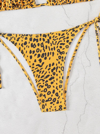 "2026 New Triangle Bikini Set - Floral Print Push Up Swimsuit & Brazilian Bottoms"