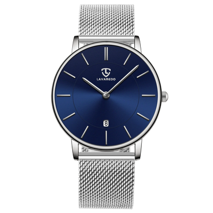 Mens Watches, Minimalist Fashion Simple Wrist Watch for Men Analog Date with Leather Strap