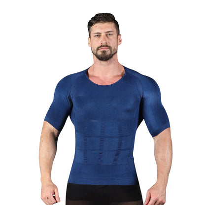 Men's Slimming Body Shapewear Corset Vest Shirt Compression Abdomen Tummy Belly Control Slim Waist Cincher Underwear Sports Vest