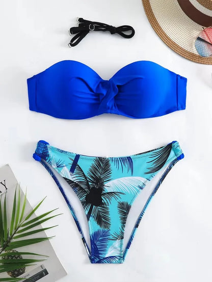 Bikini Women 2026 Large Size XXL Push Up Halter Swimwear Women Sexy Swimsuit Bathing Suit Beachwear Low Waist Bikinis Set