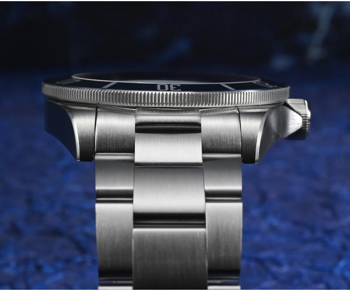 Watchdives WD1969 Pro Watch VH31 Sweep Seconds Quartz Movement Waterproof BGW9 Luminous Sapphire Glass 38mm Vintage Men Watches