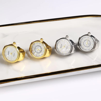 Fashion Rings Finger Watches Fashion Party Quartz Watches Unisex Couple Rings Jewelry Gift Real