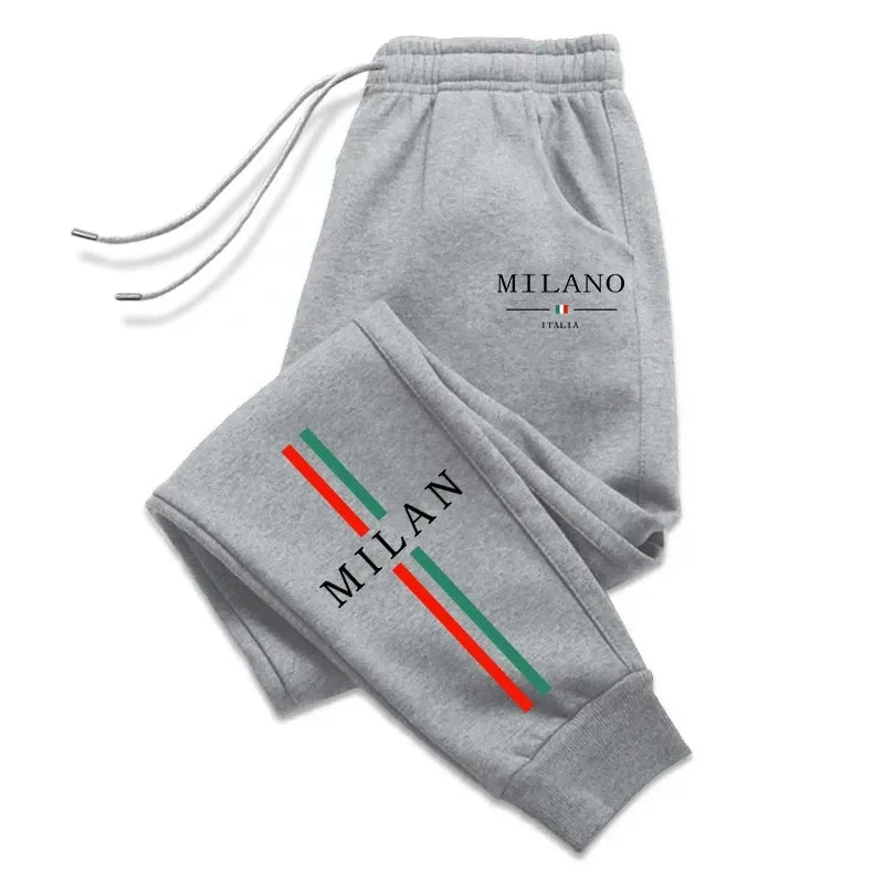 2025 Hot Sale Milan City Printed Jogger Pants Men Women Autumn Winter Casual High Quality Outdoor Running Sports Casual pants