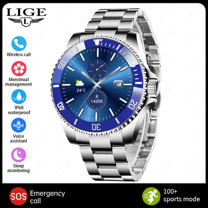 New 2026 Style Luxury Smart Watch Dials Answer Call For Men Waterproof Sport Digital Business Smart Watches For Gift Smart Band
