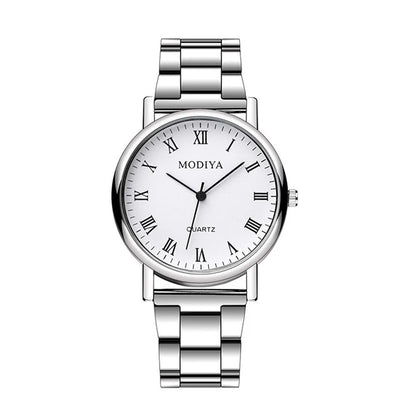 Fashion Men's Watch Casual Silver Alloy Band Male Business Quartz Watches Clock Wristwatches
