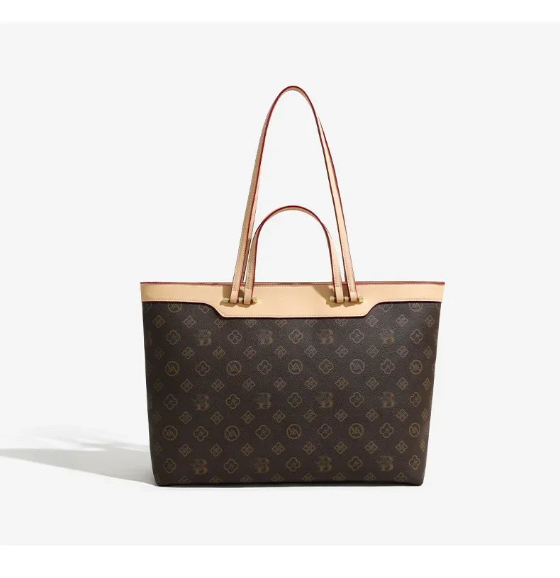 2026 New Women's Retro Casual Tote Bags - Large Capacity Color Block Handbags Versatile Trendy Shoulder Bags for Daily & Commute