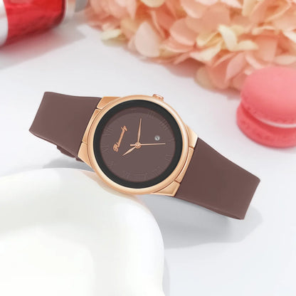 Simple Fashion Quartz Watch Silicone Strap Student Watches Minimalist Casual Women's Calendar Quartz Wristwatch Reloj Mujer