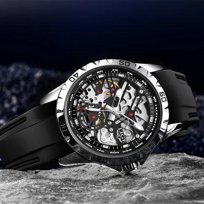 LIGE Top Luxury Automatic Watch For Men Mechanical Watches Men Sports Waterproof Stainless Steel Men Watch Reloj Hombre