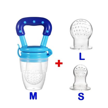 Baby Fruit and Vegetable Teether Fresh Food Supplement Toys Infant Fruit Teething Silicone Pouches Baby Feeding Tableware