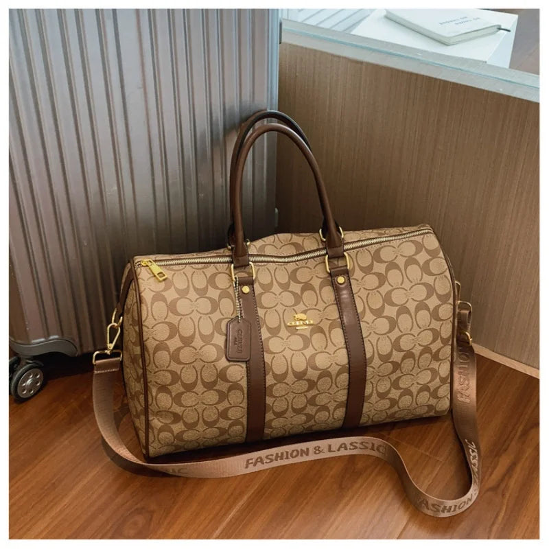 Women's Classic Boston Handbag Large Capacity Elegant Travel Duffle Bags for Women Weekend Luggage Travel Shoulder Bag
