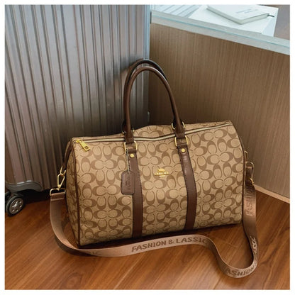 Women's Classic Boston Handbag Large Capacity Elegant Travel Duffle Bags for Women Weekend Luggage Travel Shoulder Bag