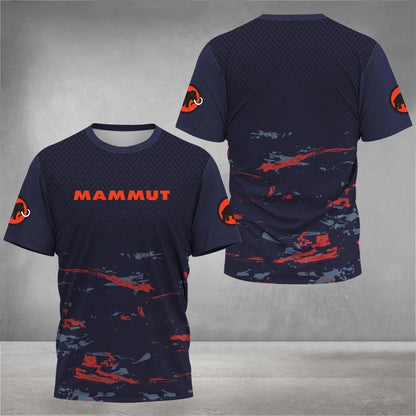 Outdoor Hiking Run Mountaineering Men's T-Shirt Casual O-neck Breathable Top Quick Dry Material Short Sleeve Fashion Men Clothes
