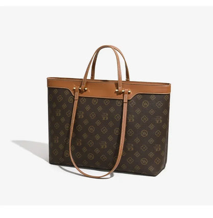 2026 New Women's Retro Casual Tote Bags - Large Capacity Color Block Handbags Versatile Trendy Shoulder Bags for Daily & Commute